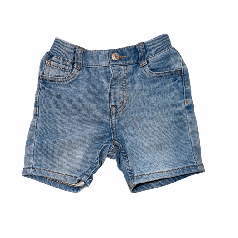 Levi's Kids Light Blue Denim Elastic-Waist Shorts